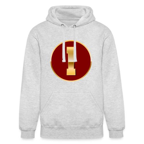 Letter I – Capital Varsity Alphabet Monogram - Unisex Heavyweight Hoodie