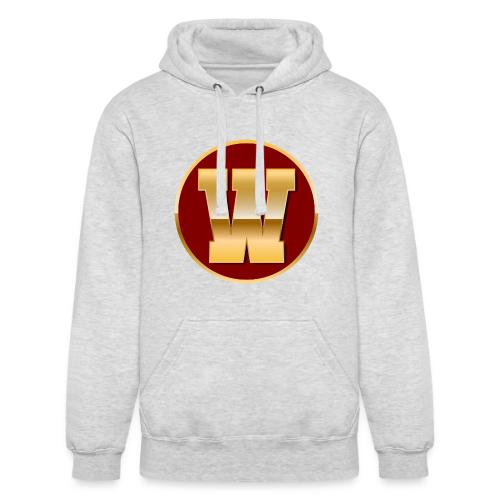 Letter W – Capital Varsity Alphabet Monogram - Unisex Heavyweight Hoodie