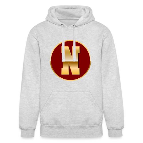 Letter N – Capital Varsity Alphabet Monogram - Unisex Heavyweight Hoodie