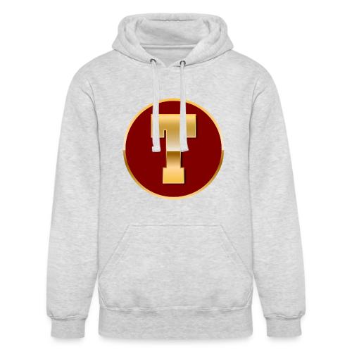 Letter T – Capital Varsity Alphabet Monogram - Unisex Heavyweight Hoodie