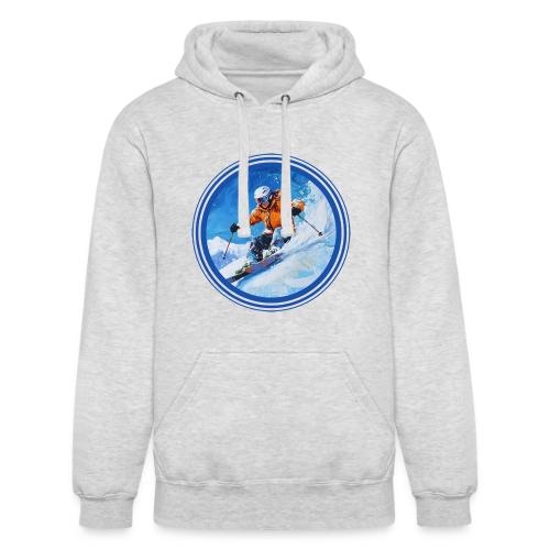 Skiing: On the Edge - Unisex Heavyweight Hoodie