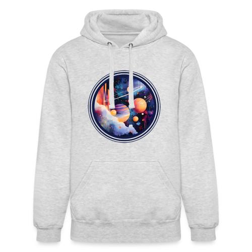 Floating Planetscape - Unisex Heavyweight Hoodie