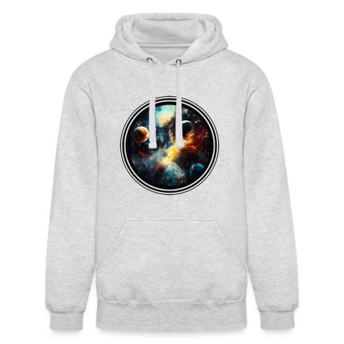 Painted Cosmos of Planets - Unisex Heavyweight Hoodie