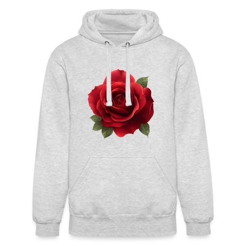 Rose: Crimson Bloom Elegance - Unisex Heavyweight Hoodie