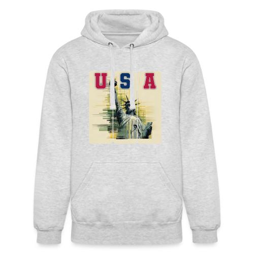 Art illustration of the Statue of Liberty - Unisex Heavyweight Hoodie
