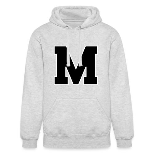 Varsity Letter M Collegiate Alphabet Art - Unisex Heavyweight Hoodie