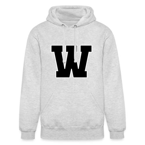 Varsity Letter W Collegiate Font Design - Unisex Heavyweight Hoodie