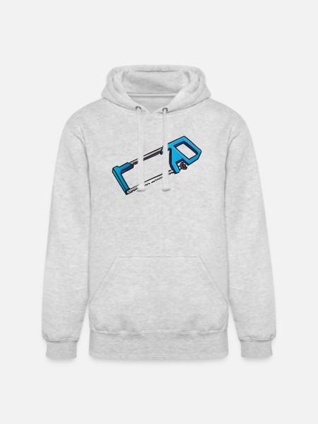Hacksaw iron saw | Eisensäge - Unisex Heavyweight Hoodie - ash gray