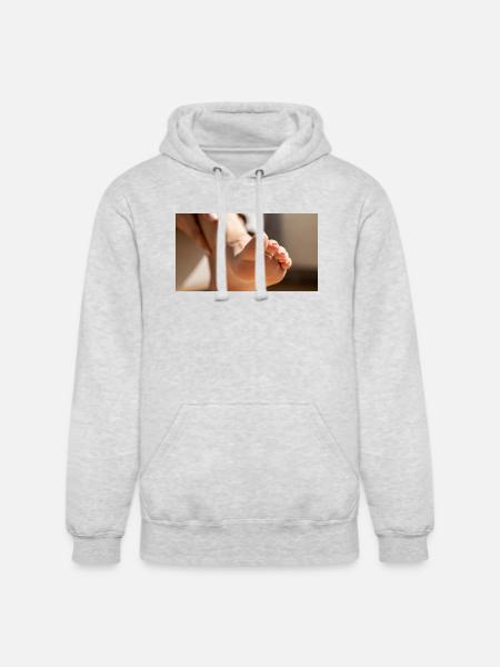 Female foot - Unisex Heavyweight Hoodie - ash gray