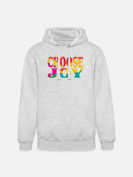 Choose joy - Unisex Heavyweight Hoodie - ash gray