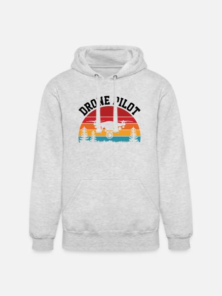 Drone Pilot - Unisex Heavyweight Hoodie - ash gray