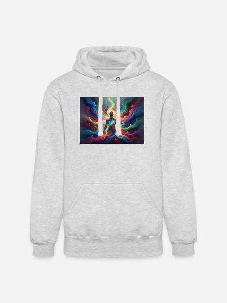 Flash Aura - Unisex Heavyweight Hoodie - ash gray