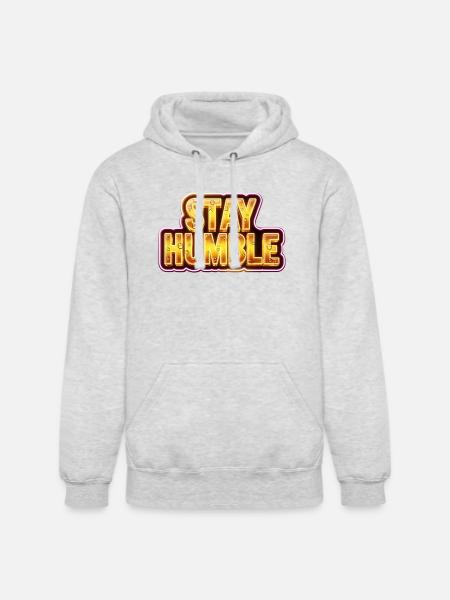 Stay Humble - Unisex Heavyweight Hoodie - ash gray