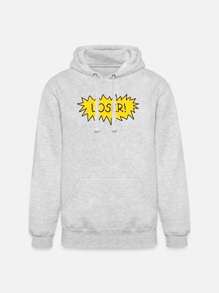 Loser! - Unisex Heavyweight Hoodie - ash gray