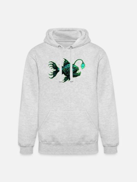 Ocean Depths Art - Unisex Heavyweight Hoodie - ash gray