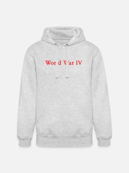 WORLD WAR 4 - Unisex Heavyweight Hoodie - ash gray