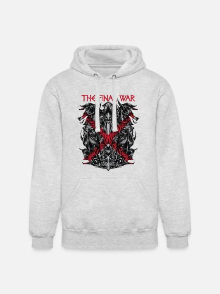 Final War Glyphs - Unisex Heavyweight Hoodie - ash gray