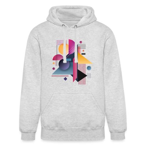 Color Pulse Geometry - Unisex Heavyweight Hoodie