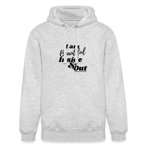 I am Beautiful - Inside and Out | Black Type - Unisex Heavyweight Hoodie