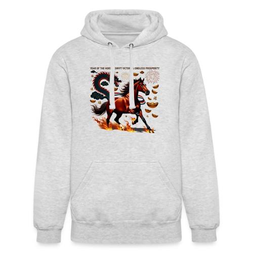 Year of the Horse Victory T Shirt, Lunar New Year - Unisex Heavyweight Hoodie