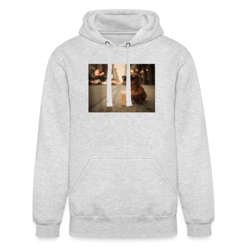 Funny Dachshund Iced Coffee Lover Tee - Unisex Heavyweight Hoodie