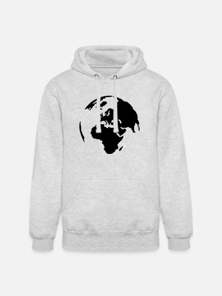 World - Unisex Heavyweight Hoodie - ash gray