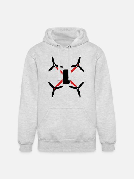 quad - Unisex Heavyweight Hoodie - ash gray