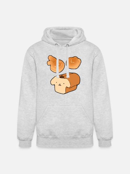 Bread Friends - Unisex Heavyweight Hoodie - ash gray