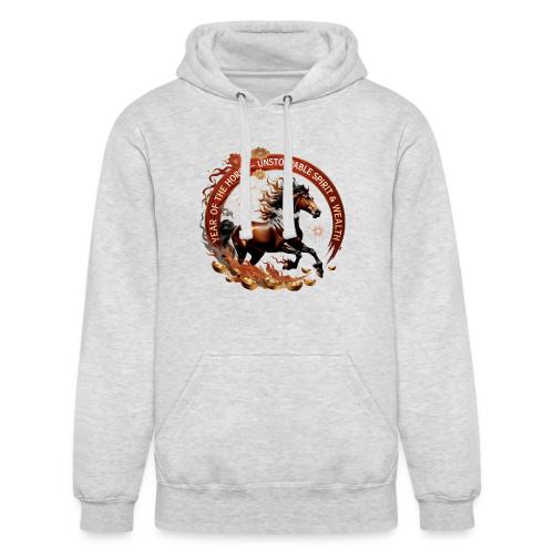 Year of the Horse Fiery Spirit T Shirt, Lunar New - Unisex Heavyweight Hoodie