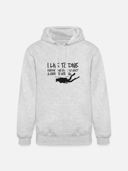 scuba diving - Unisex Heavyweight Hoodie - ash gray