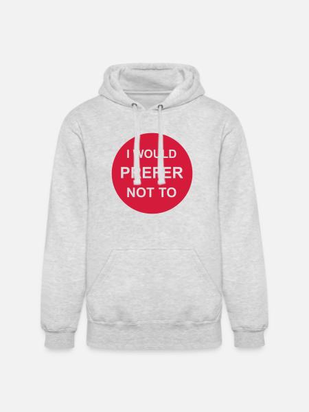 I prefer not to - Unisex Heavyweight Hoodie - ash gray