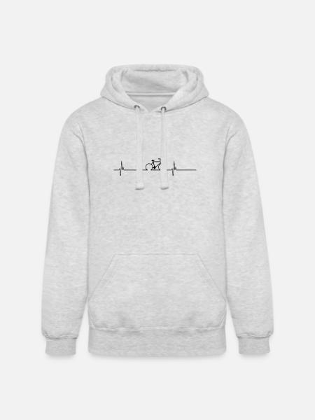 Cycling Cardio - Unisex Heavyweight Hoodie - ash gray