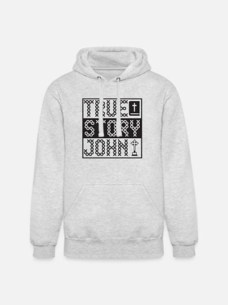 True Story John - Unisex Heavyweight Hoodie - ash gray