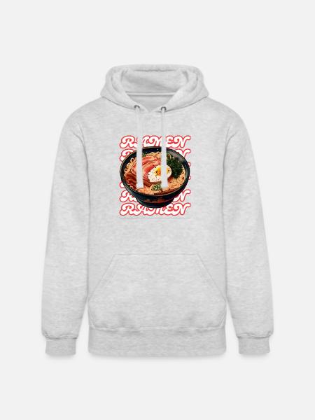 RAMEN! - Unisex Heavyweight Hoodie - ash gray