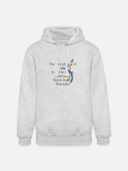 Humane value - Unisex Heavyweight Hoodie - ash gray