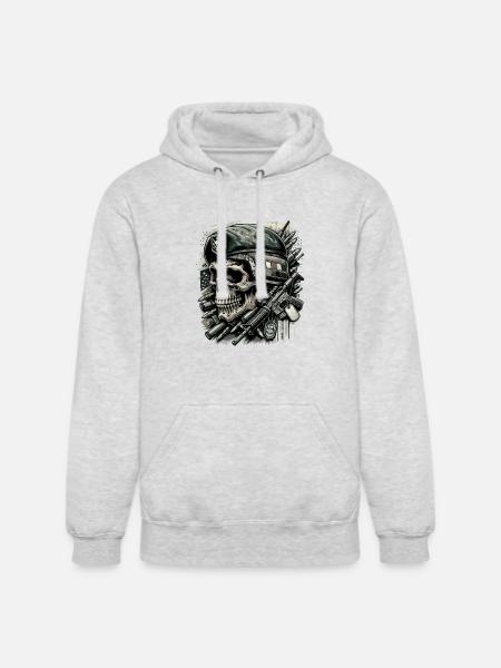 Guardian of Freedom - Unisex Heavyweight Hoodie - ash gray
