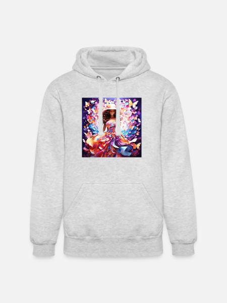 Cute girl - Unisex Heavyweight Hoodie - ash gray