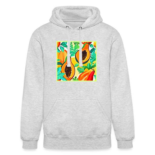 Tropical Papaya Pop Art