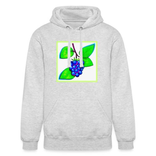 Vibrant Blueberry Pop Art - Unisex Heavyweight Hoodie