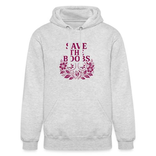 Save the boobs floral - Unisex Heavyweight Hoodie