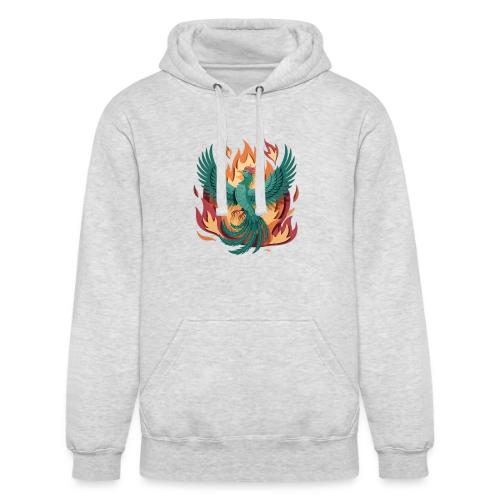 Phoenix Rising Mythical Fire Bird Fantasy Design - Unisex Heavyweight Hoodie