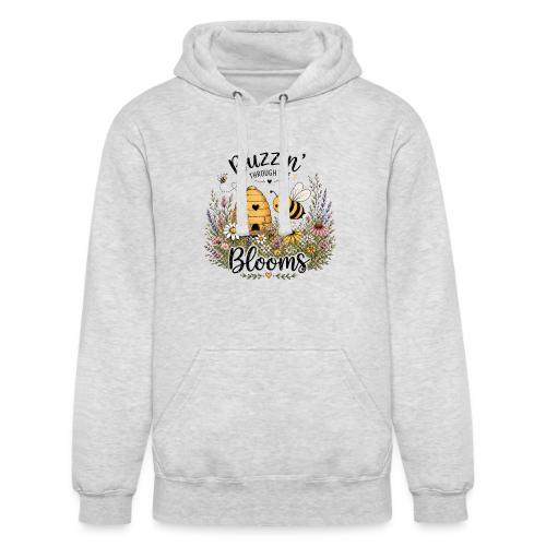Buzzin' Through The Blooms - Unisex Heavyweight Hoodie
