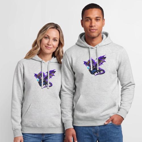 Neon Dragon and Battle Mage - Unisex Heavyweight Hoodie