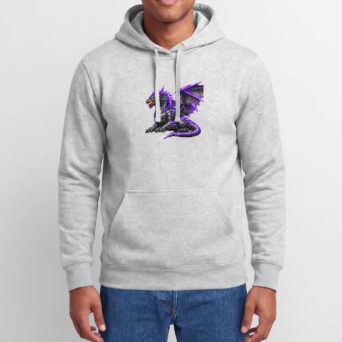 Neon Dragon at Rest - Unisex Heavyweight Hoodie