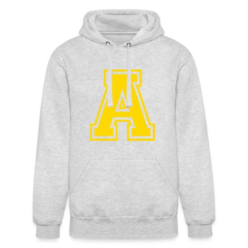 Letter A – Capital Athletic Alphabet Monogram - Unisex Heavyweight Hoodie