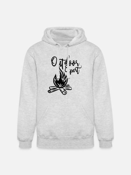 bonfire - Unisex Heavyweight Hoodie - ash gray