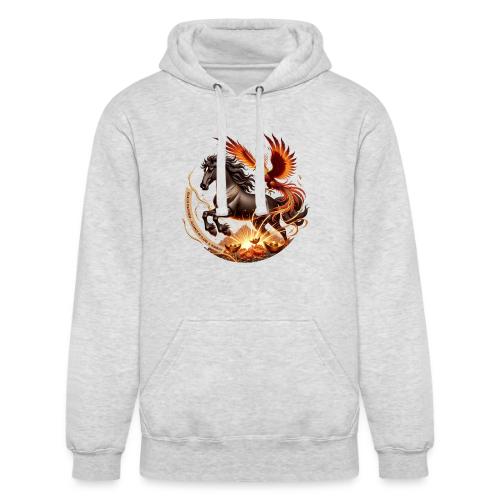 Year of the Horse Phoenix T Shirt, Lunar NY Gift - Unisex Heavyweight Hoodie