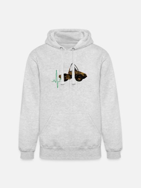 The Grim Roller - Unisex Heavyweight Hoodie - ash gray