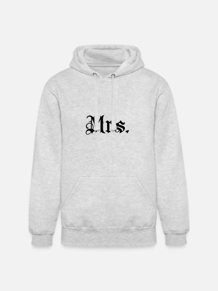 Gladditudes Mrs tattoo style - Unisex Heavyweight Hoodie - ash gray
