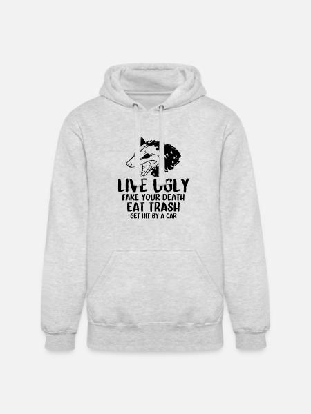 OPOSSUM QUOTES - Unisex Heavyweight Hoodie - ash gray